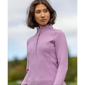 Levelwear Womens XL 16-18 Long Sleeve Dive Midlayer Purple golf Top